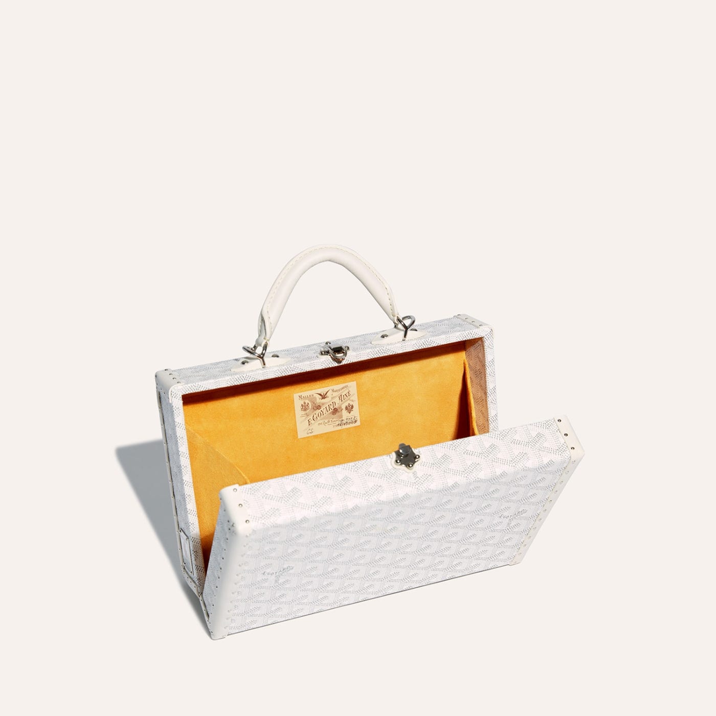 Goyard Grand Hôtel Trunk Bag White - Image 4
